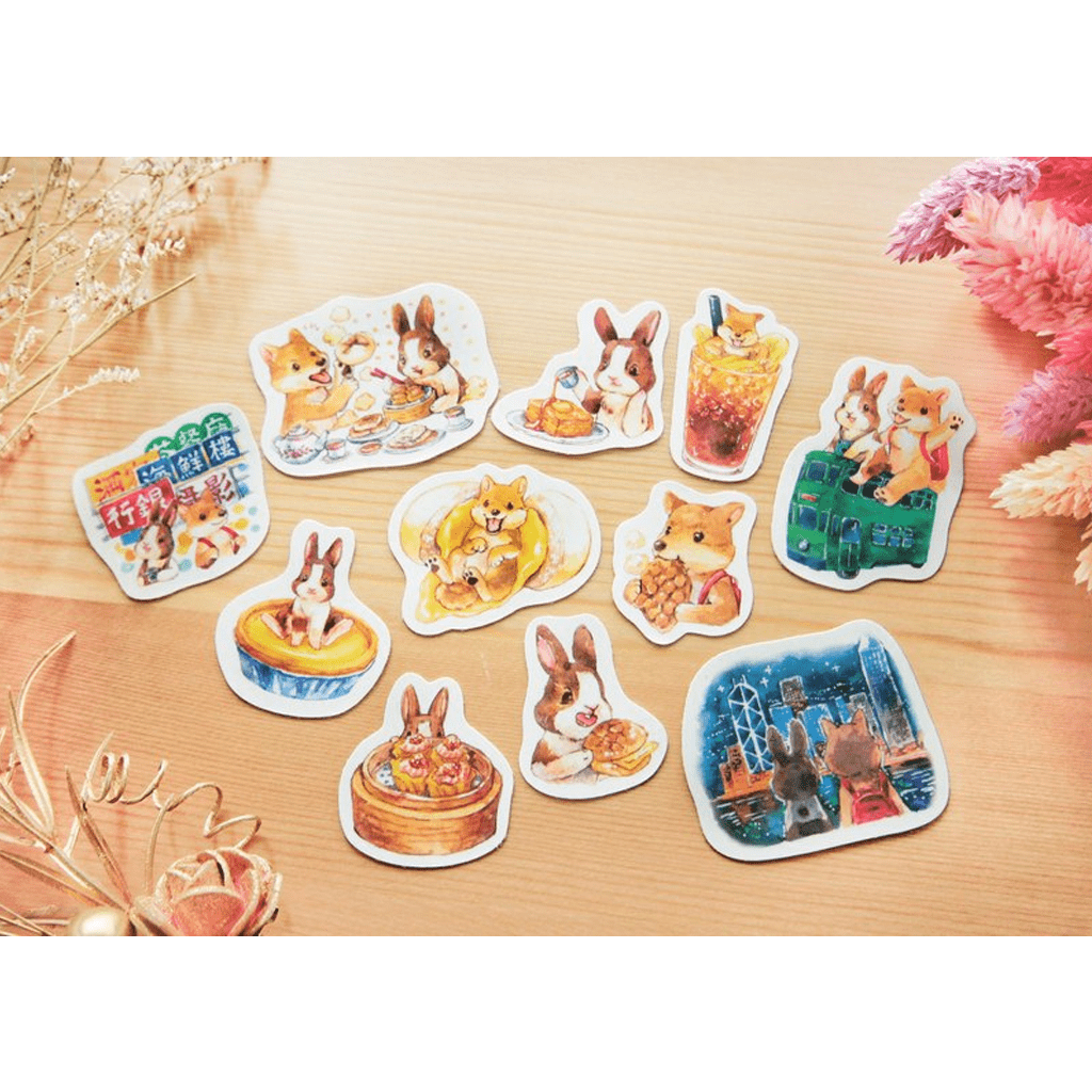 Maruco Art Sticker Take A Trip To Hongkong