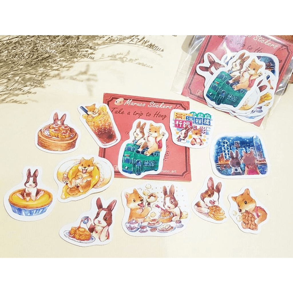Maruco Art Sticker Take A Trip To Hongkong