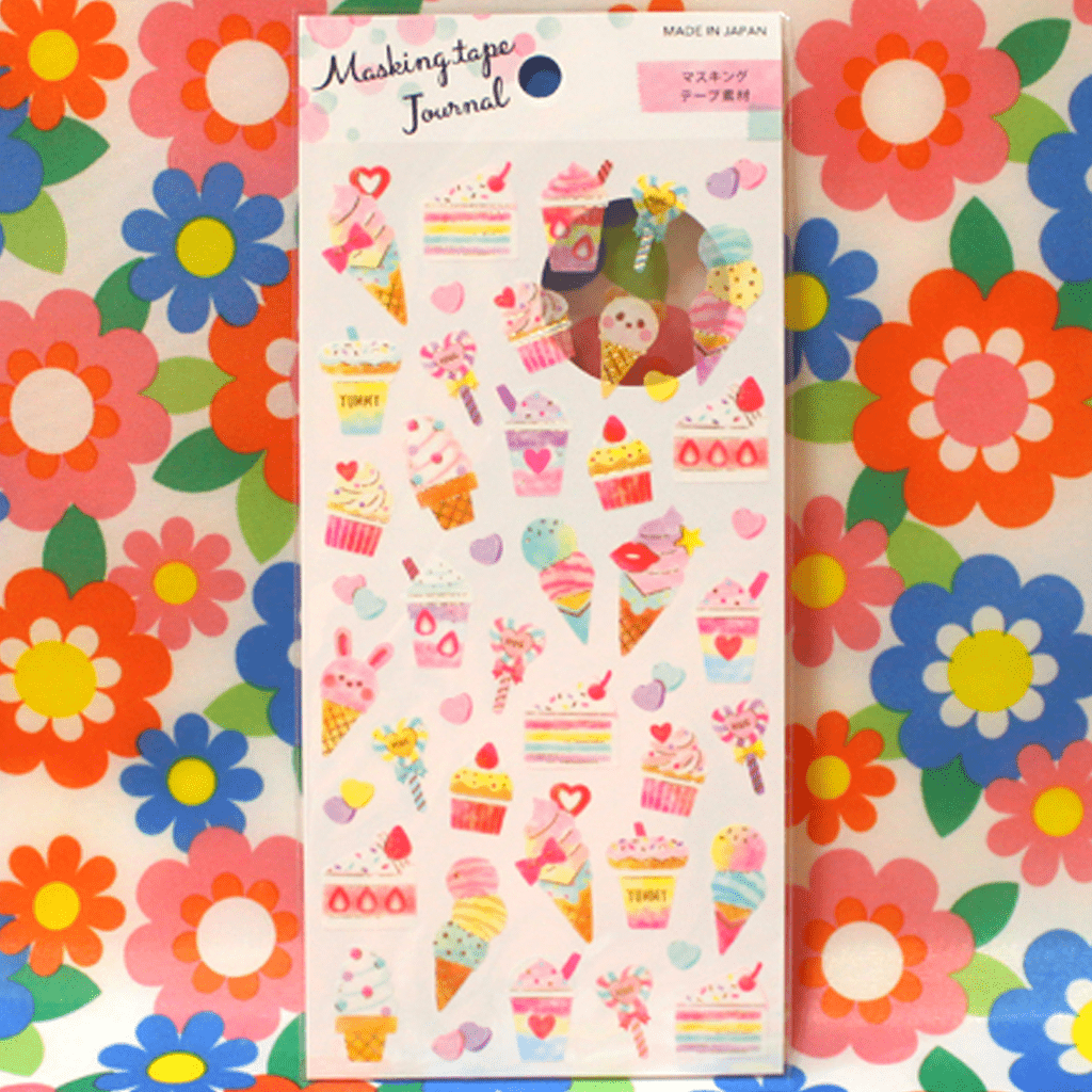 Gaia Masking Tape Journal Ice Cream Sticker