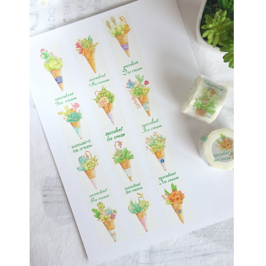 LadyF05 Masking Tape - Succulent Ice Cream