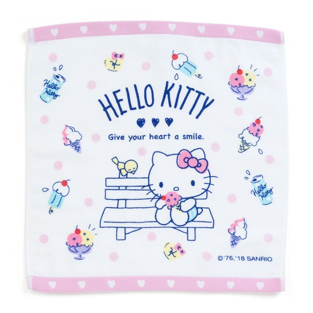 Sanrio Hello Kitty Hand Towel (Ice Cream)