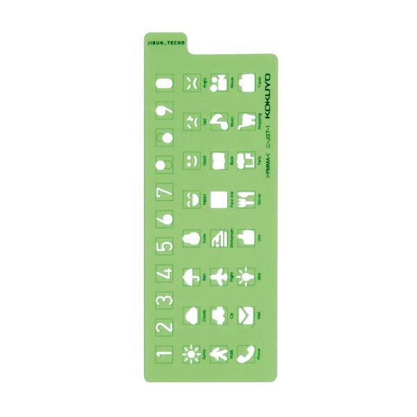 Jibun Techo Goods Ruler And Shapes