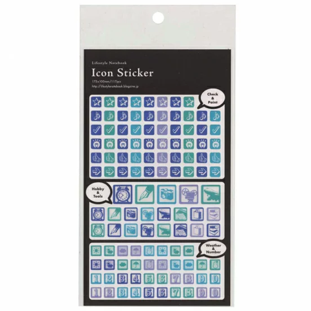 Lifestyle Notebook Stickers - Icon Sticker