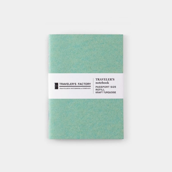 Traveler&#39;s Notebook Refill Passport Kraft Turquoise