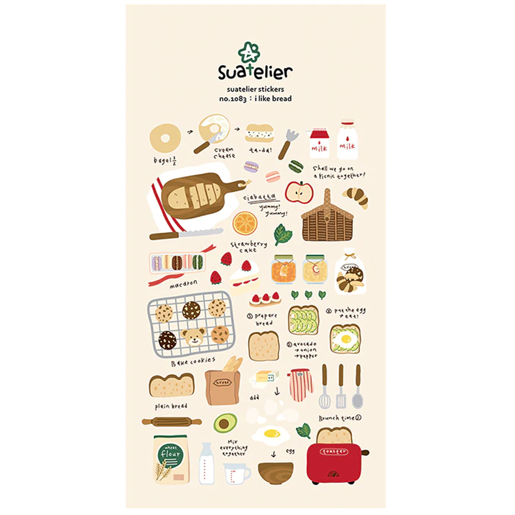 Suatelier Stickers I Like Bread