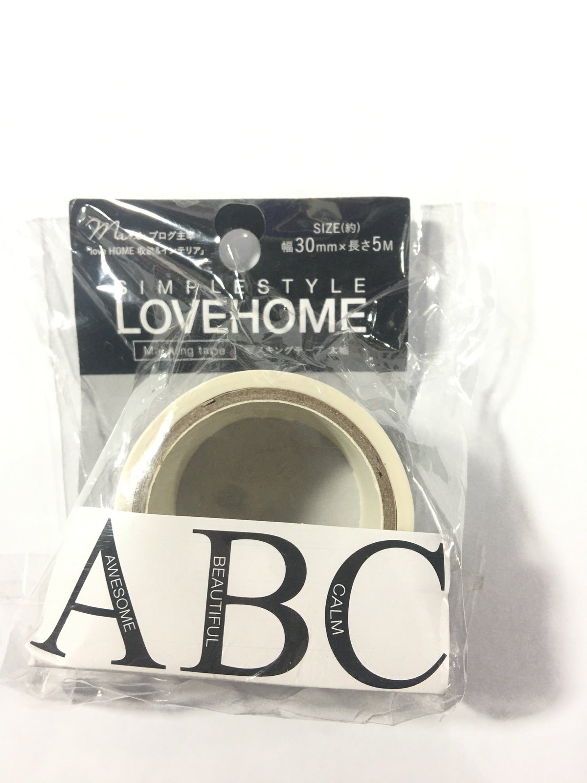 Washi Tape - (ABC) Awesome Beautiful Calm