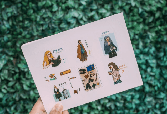 La Dolce Vita Bon Voyage Postage Stamp Style 1