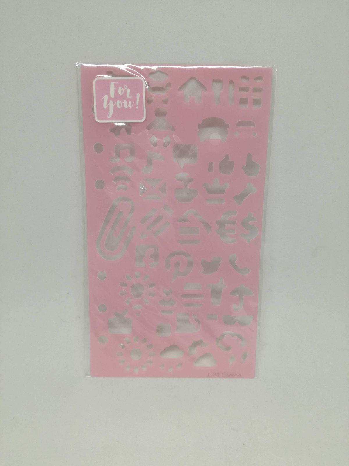 Love Cynthia Personal Size Planner Stencils - Social Media