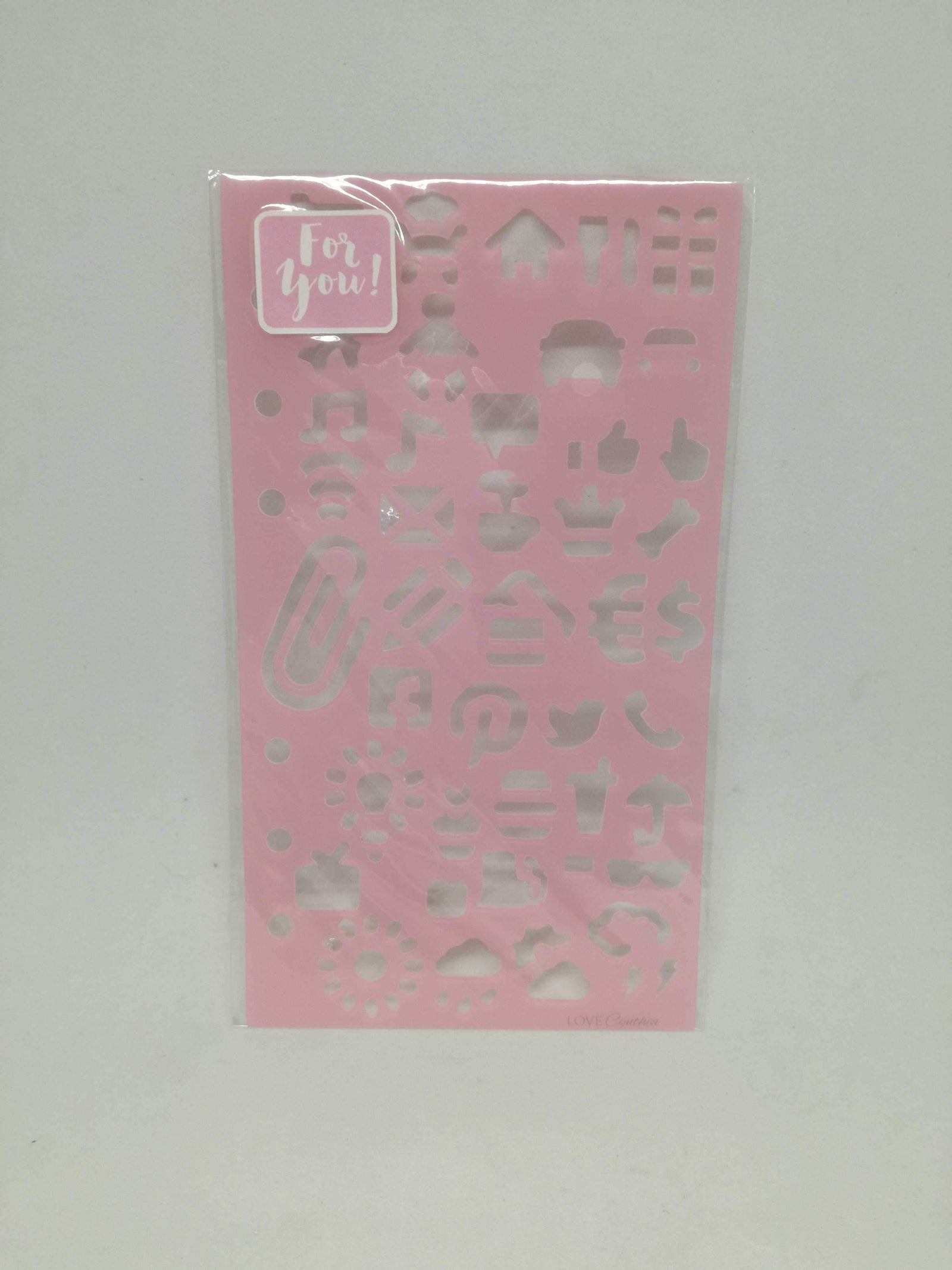 Love Cynthia Personal Size Planner Stencils - Social Media