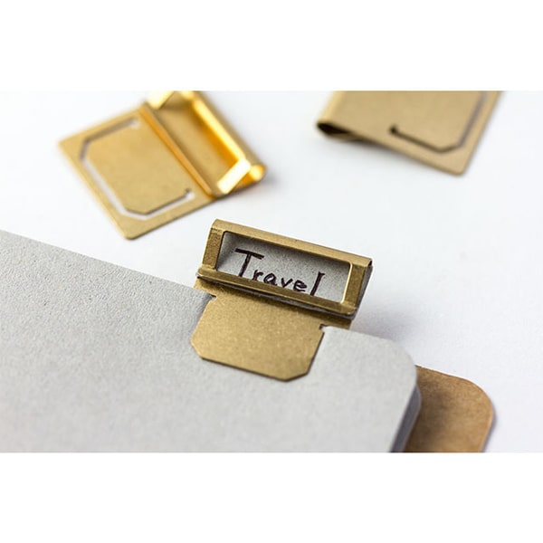 Traveler&#39;s Factory Brass Index Clip