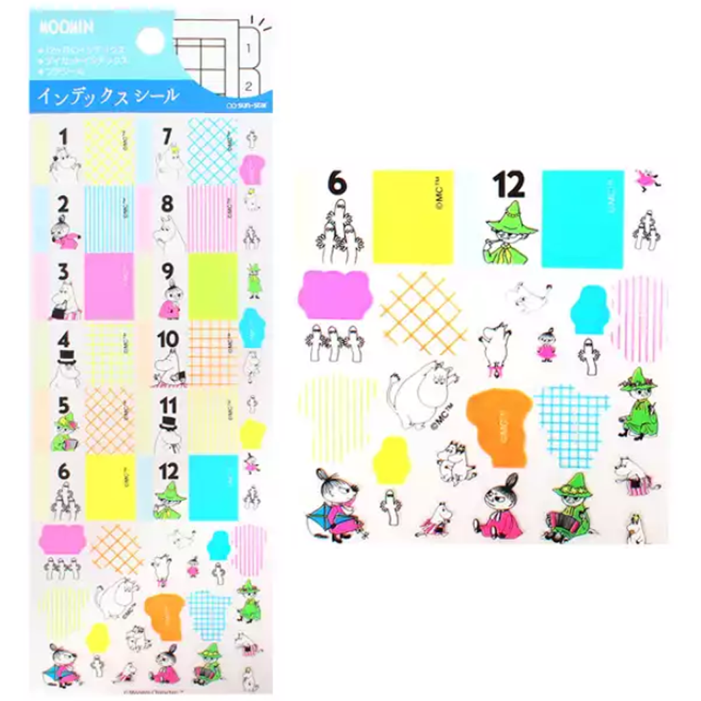 Index Seal Sticker Moomin Blue