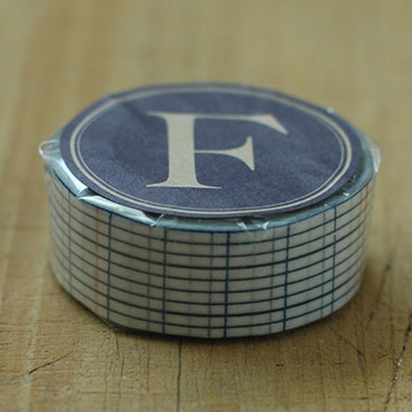 Classiky Masking Tape Grid Indigo Color