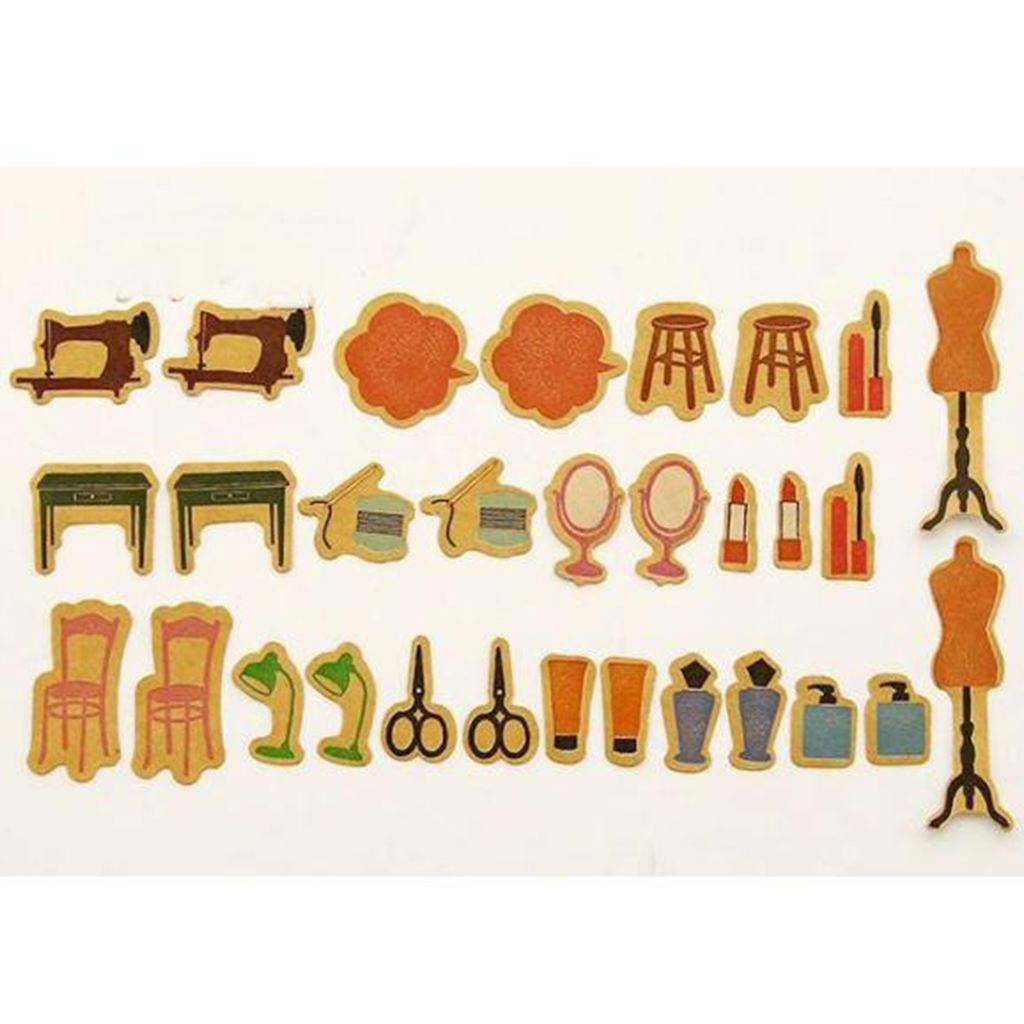 S &amp; C Hanko Flake Sticker Interior