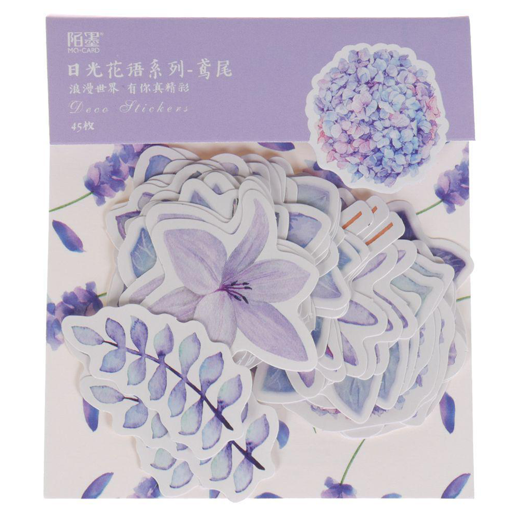 Mo.Card Iris Flowers Flake Sticker