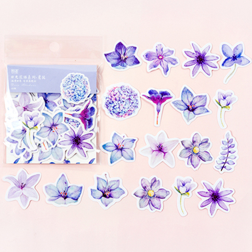 Mo.Card Iris Flowers Flake Sticker