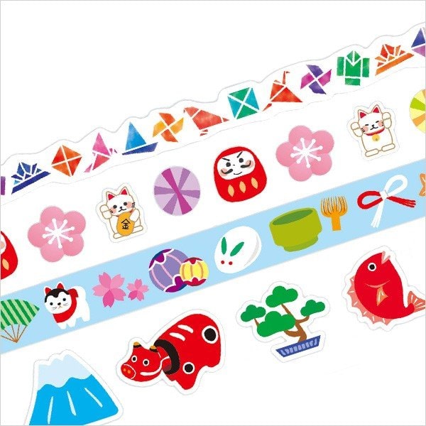 PINE BOOK Masking Tape Japan Assorted Sheet