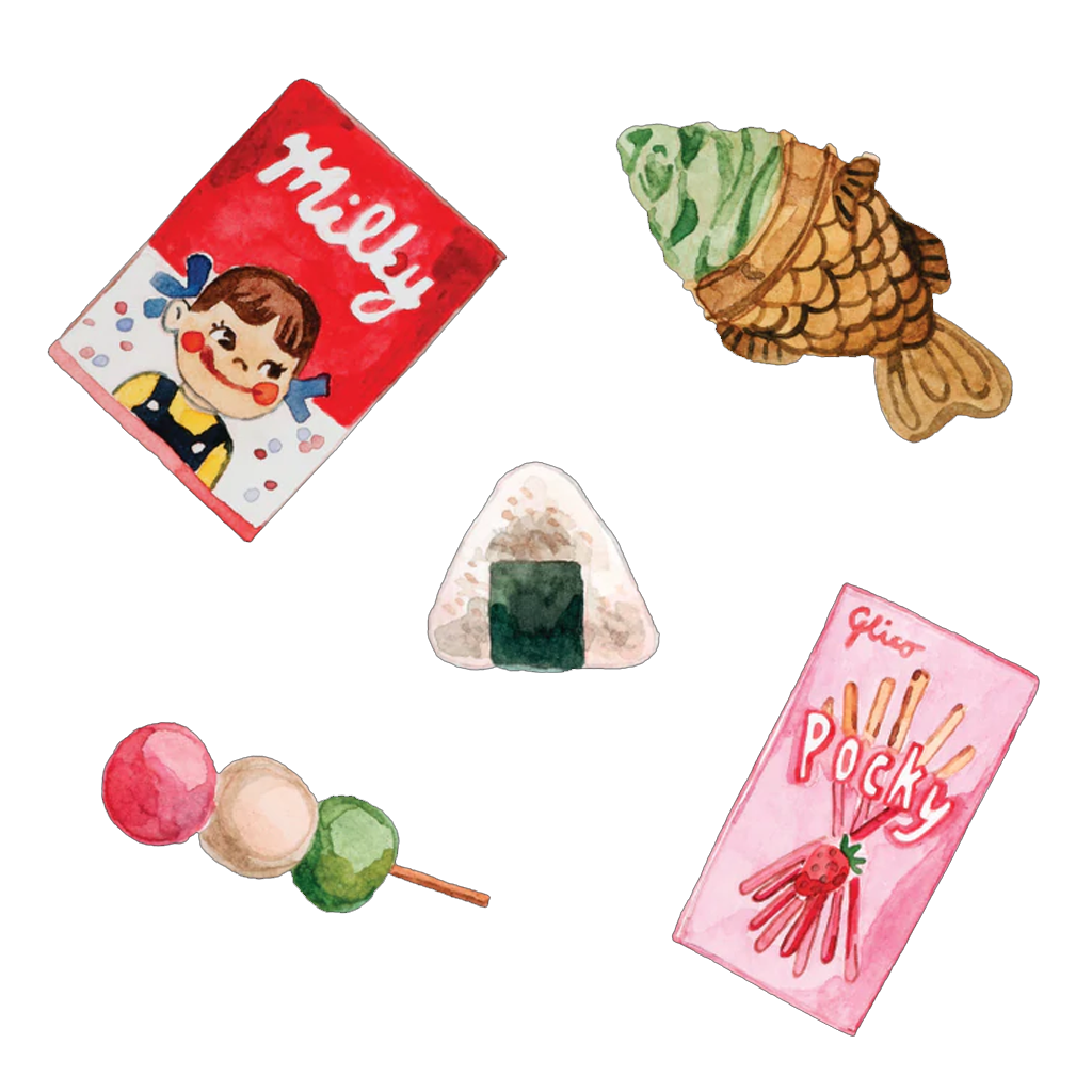 Mossery Artist Series Stickers Japanese Snacks