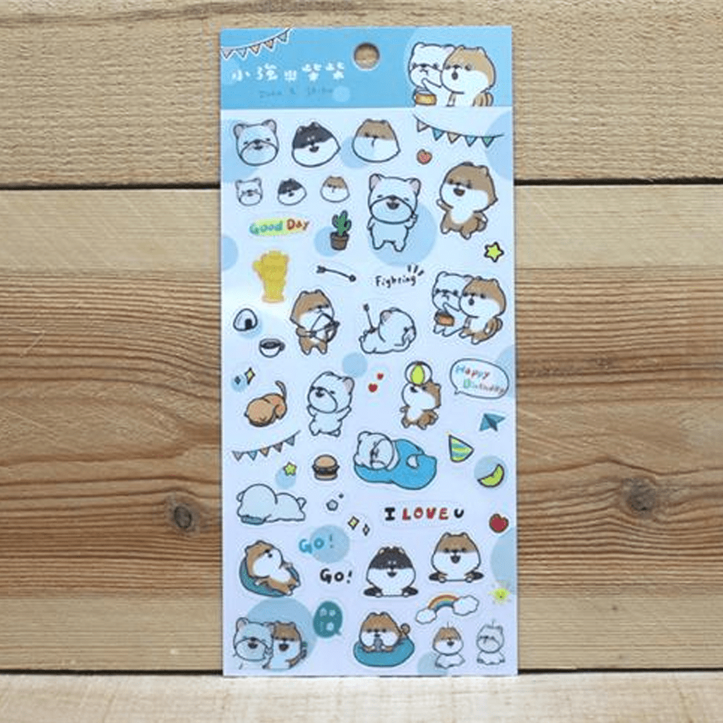 Ethos John & Shiba Transparent Sticker