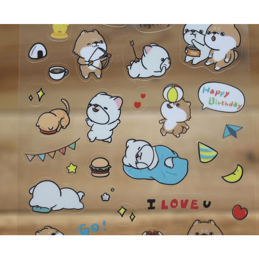 Ethos John &amp; Shiba Transparent Sticker