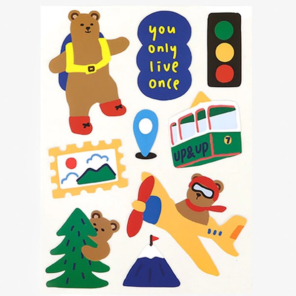 Dailylike Remover Sticker - Bear&#39;s Journey