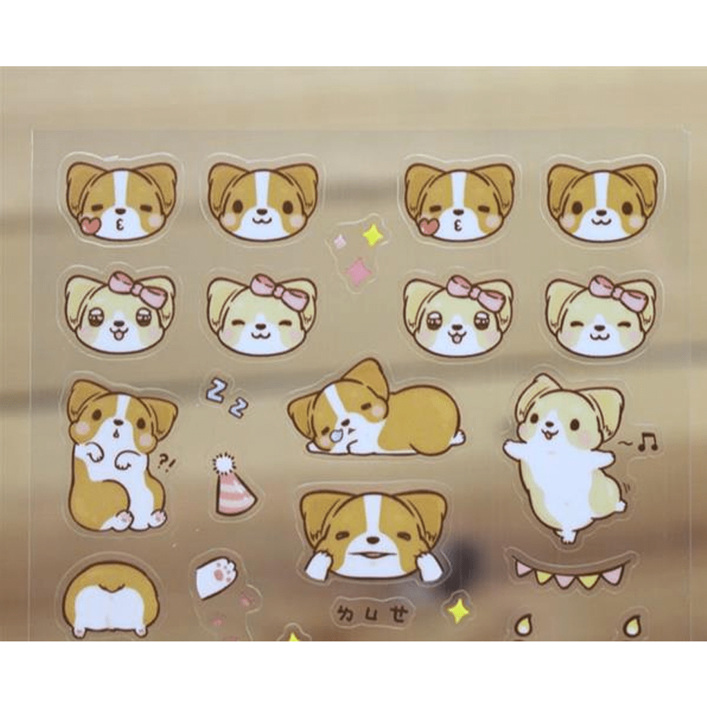 Ethos Corgi KAKA Transparent Sticker