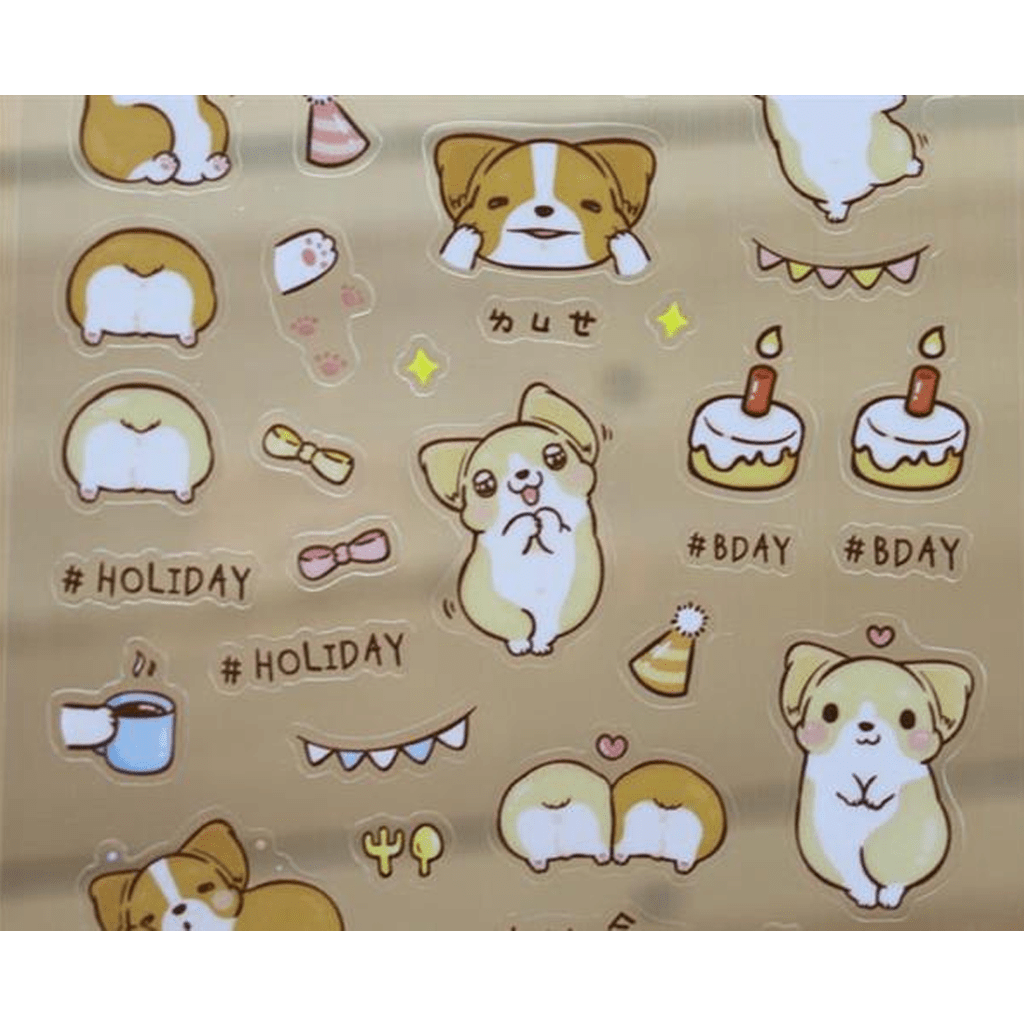 Ethos Corgi KAKA Transparent Sticker