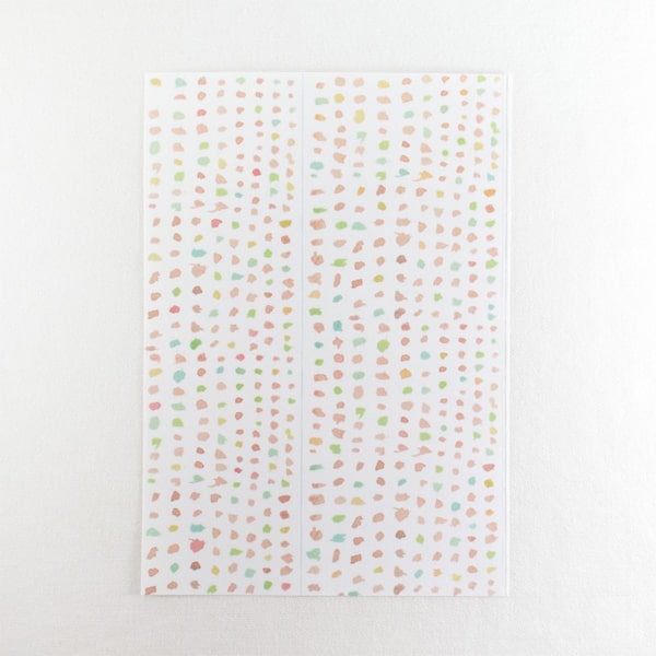 Chamil Garden Masking Sheet/Washi Paper Sticker - Karashi