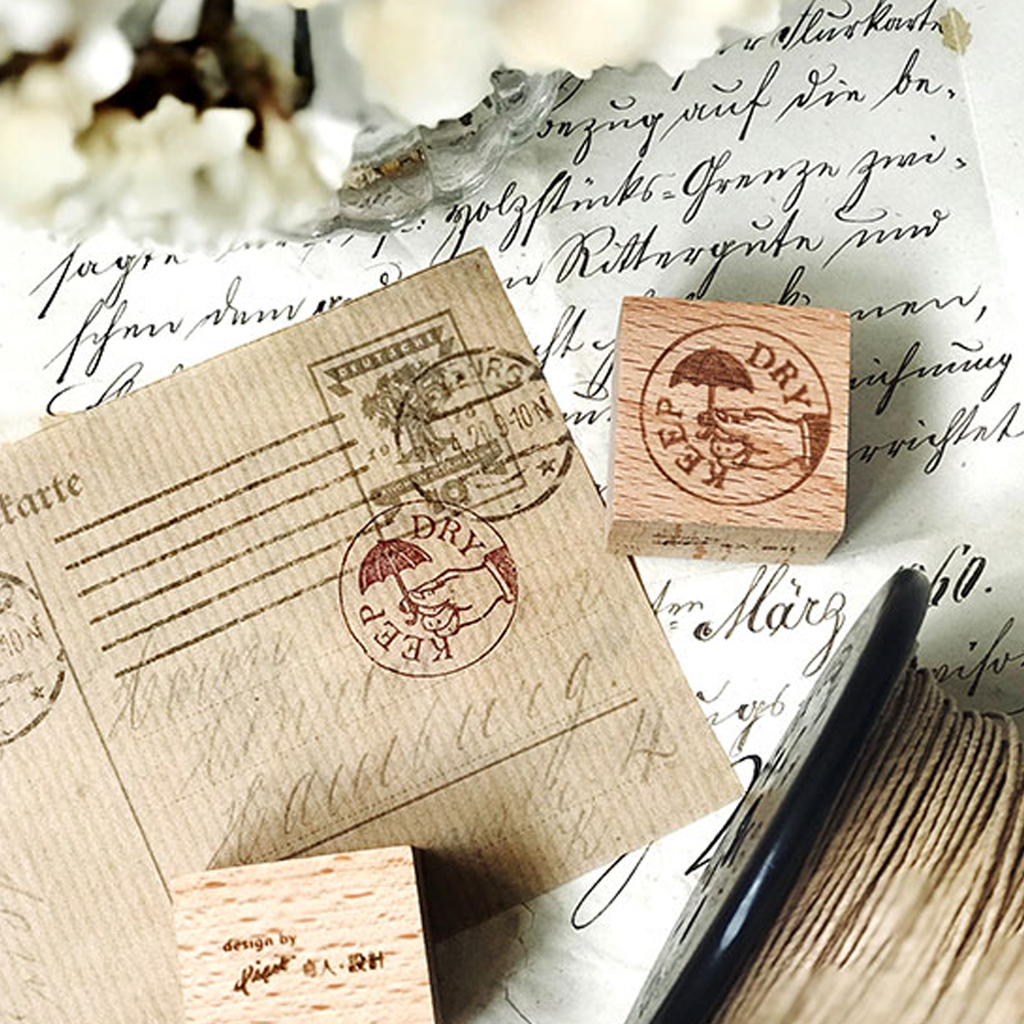 Classique Rubber Stamp - Keep Dry