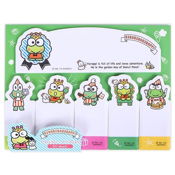 Sanrio Kerokeroppi Bookmark Sticky Note