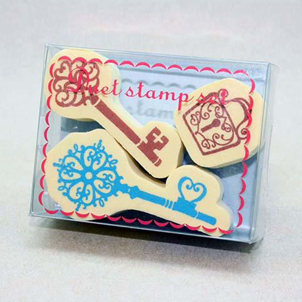 Kodomo No Kao Duet Stamp Set - Key