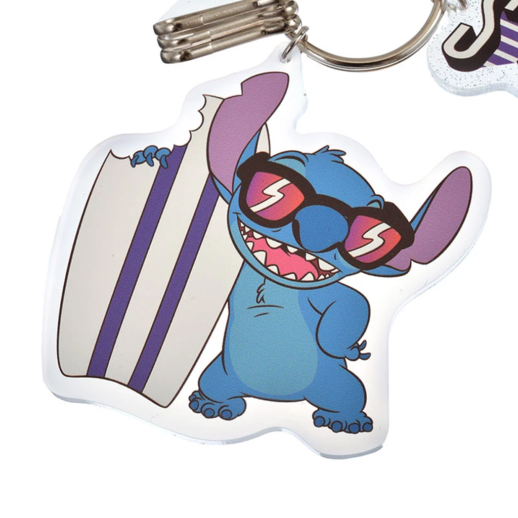 Disney Stitch Hawaii Summer Party Slider Keychain