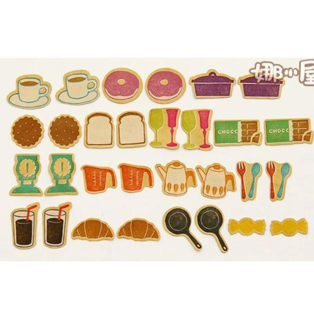 S &amp; C Hanko Flake Sticker Kitchen