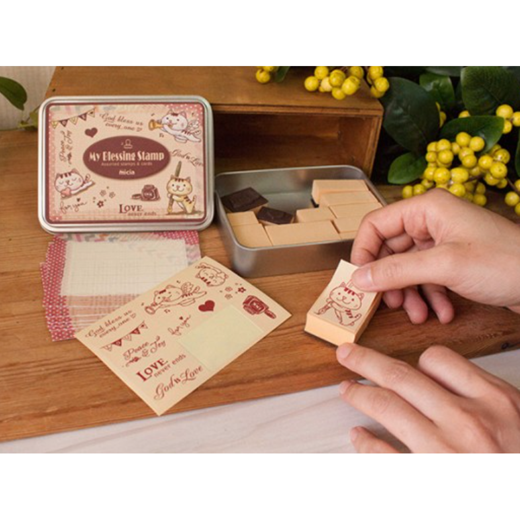 Micia Iron Box Stamp - Gospel Kitten