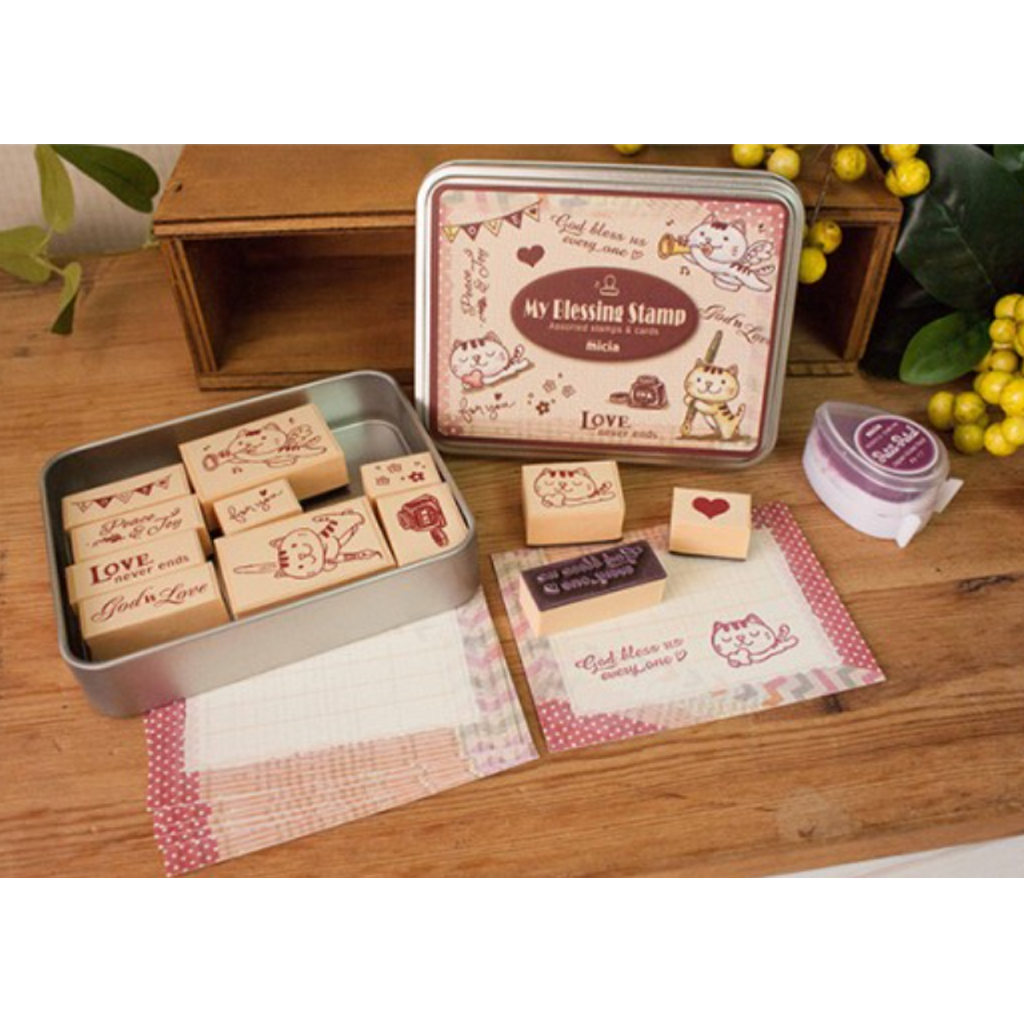 Micia Iron Box Stamp - Gospel Kitten