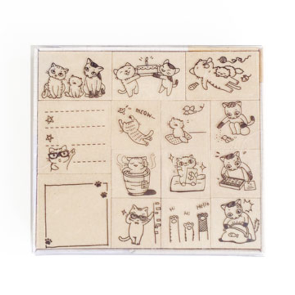 Micia Journal Stamp Set - Life Of Kitty