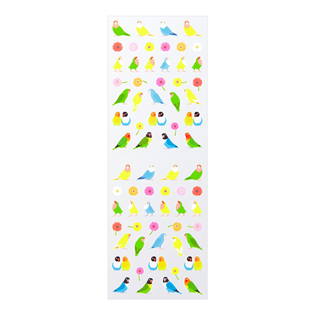 Midori Notebook Small Sticker Koza Kleinko Pattern