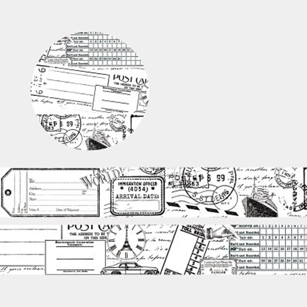 Journey Itinerary Masking Tape