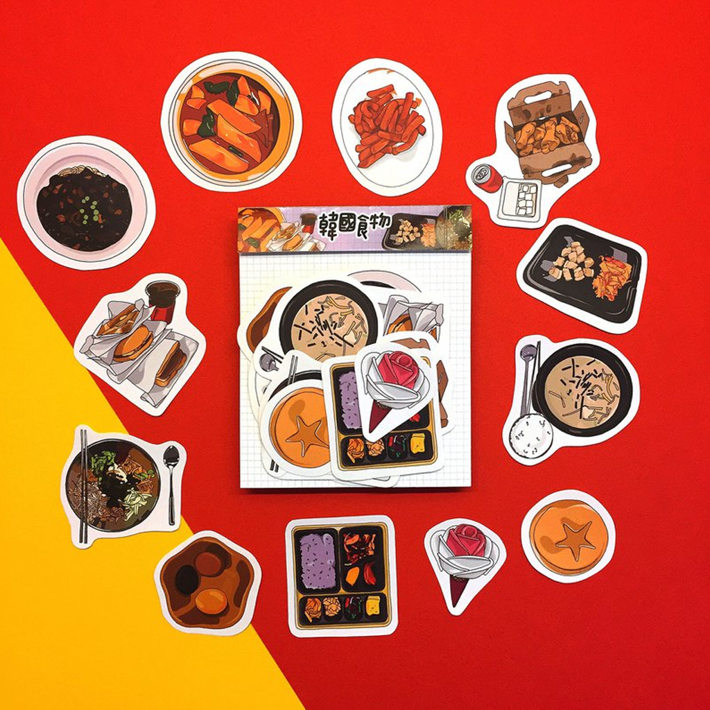 Flake Sticker Happiness Grass - Korean Food