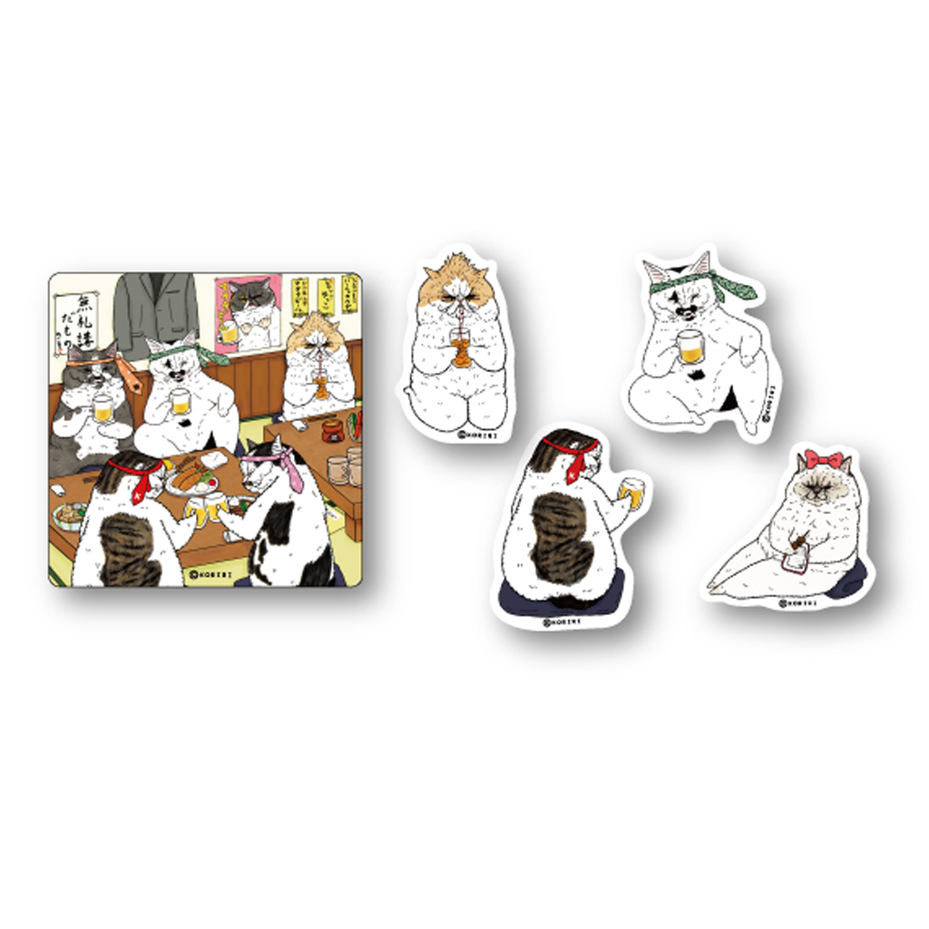 A Mysterious Cat World Can Sticker (Koriri)