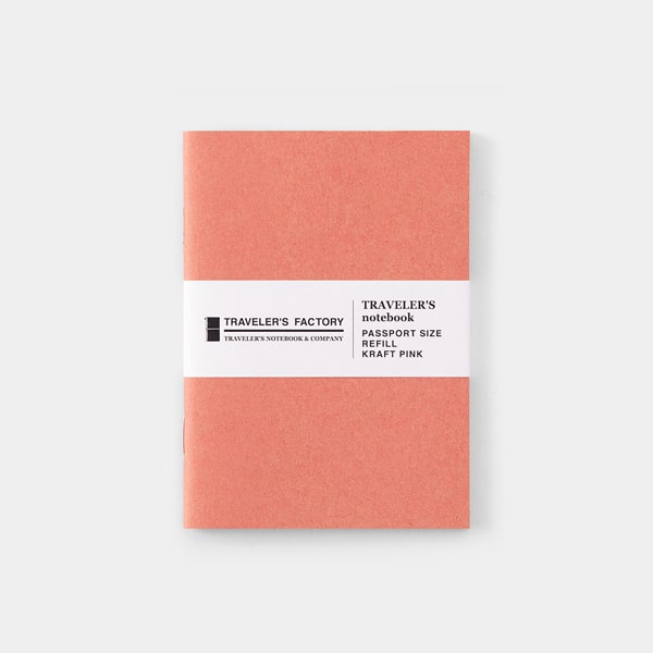 Traveler's Notebook Refill Passport Kraft Pink