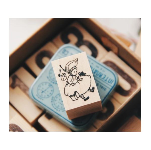 Krimgen Rubber Stamp Alice Falling Down