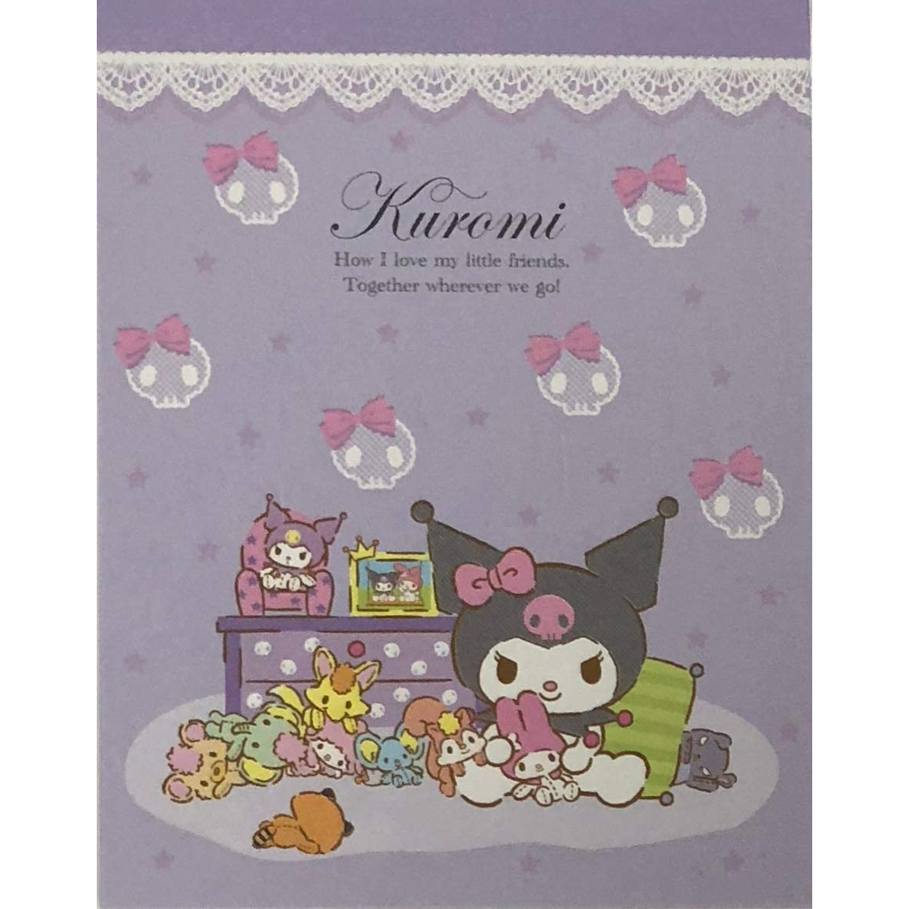 Sanrio Mini Memo Notepad Kuromi - tokopie