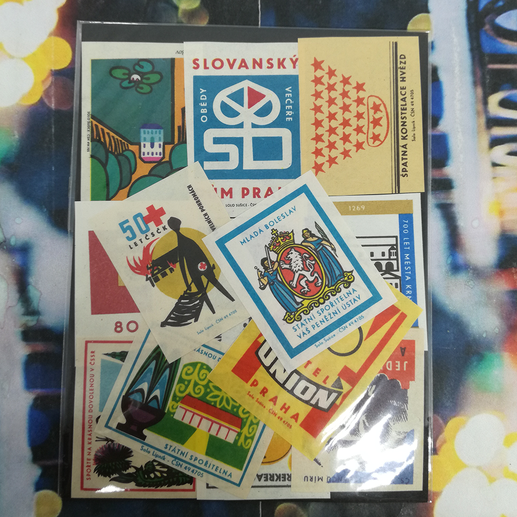 Czech Vintage Match Label