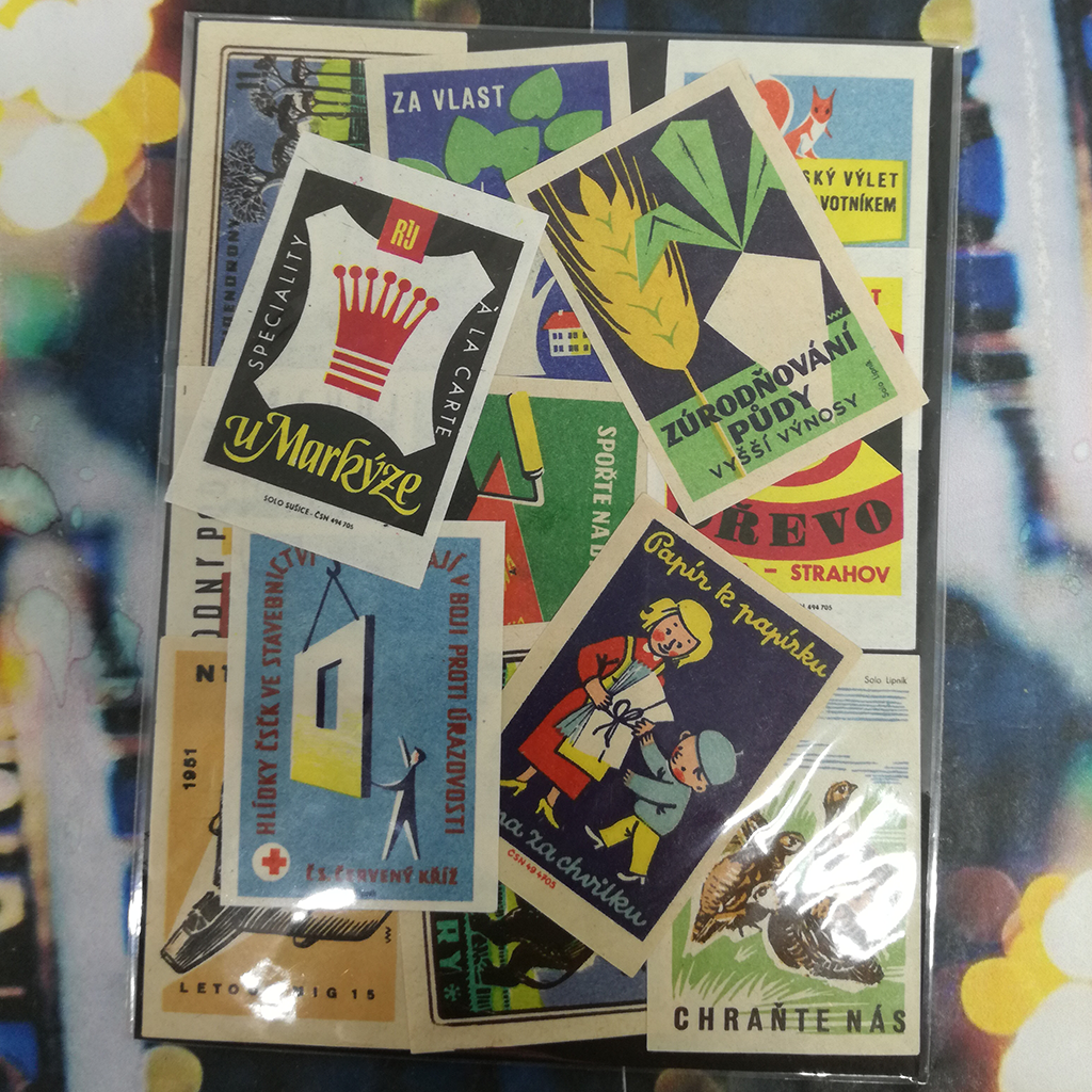 Czech Vintage Match Label