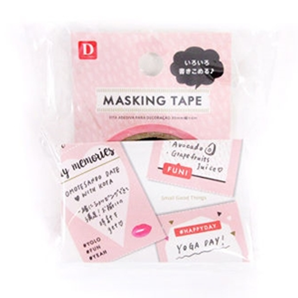 Label Masking Tape Pink