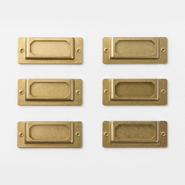 Traveler's Factory Brass Label Plate
