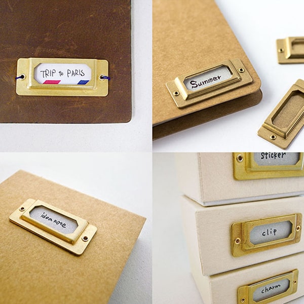 Traveler's Factory Brass Label Plate