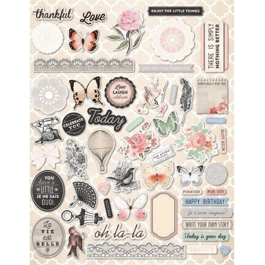 Paper Intelligence Paper Parts Ephemera Chantilly Lace