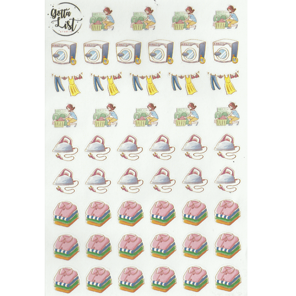 GottaList Sticker Planner Laundry