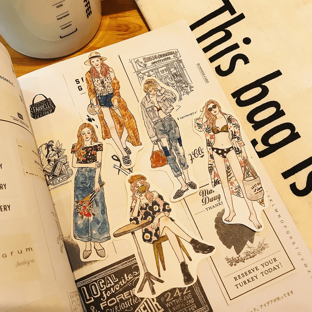 Pion Flake Sticker Lazy Holiday